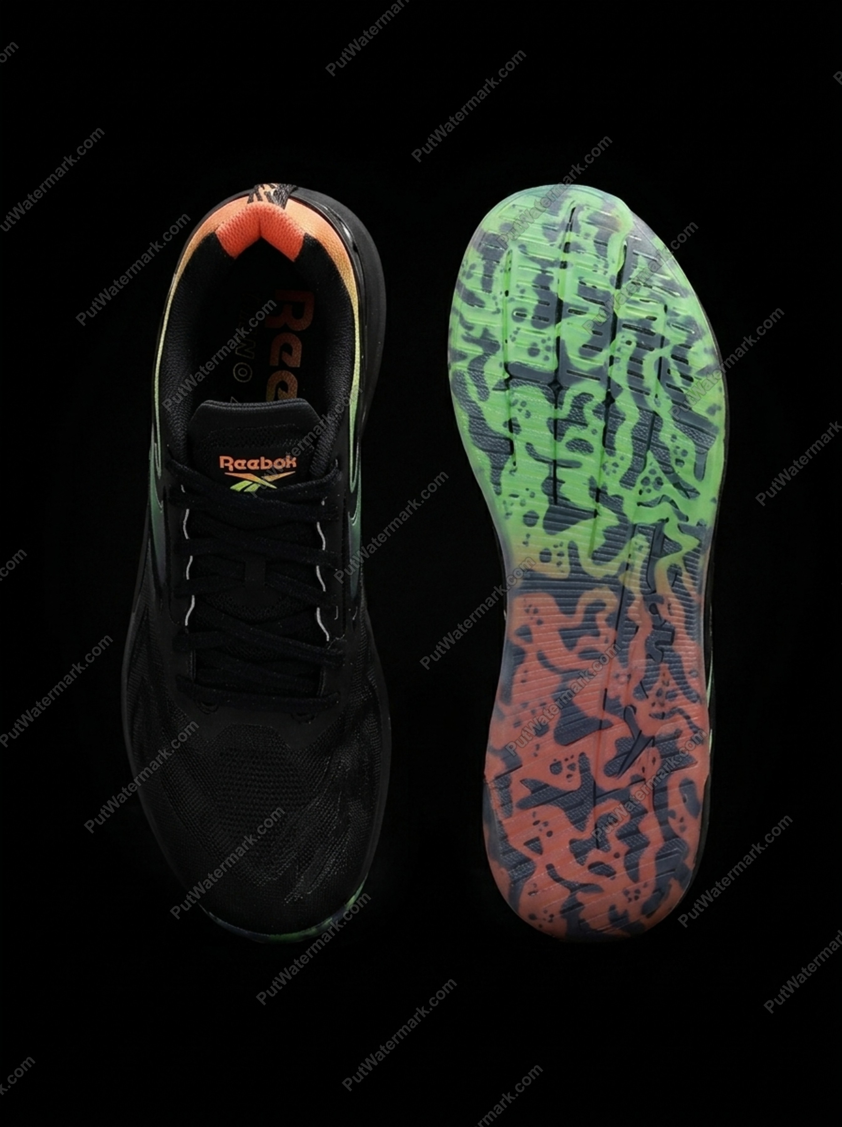 Tiled watermark pattern across a product photo